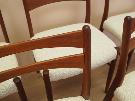 Image 1 of Sechs Teakholzstühle, dänisches Design, 1960er Jahre, hergestellt in Dänemark