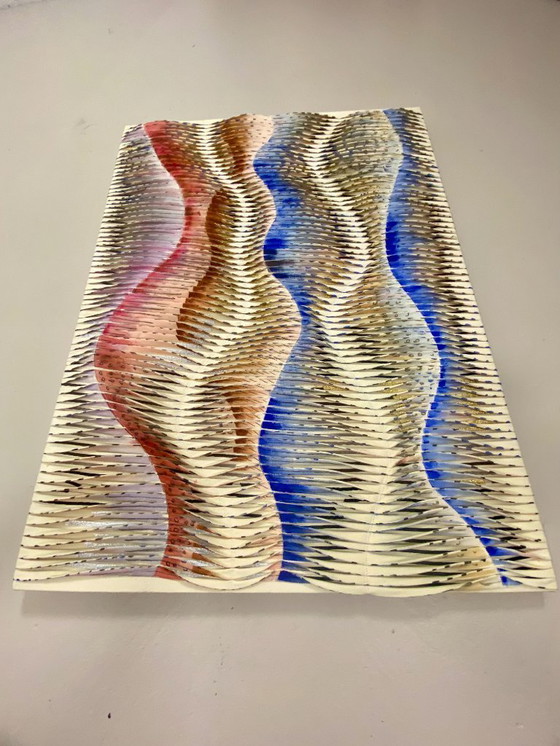 Image 1 of Tableau sculpture art textiles Ref : Akiko