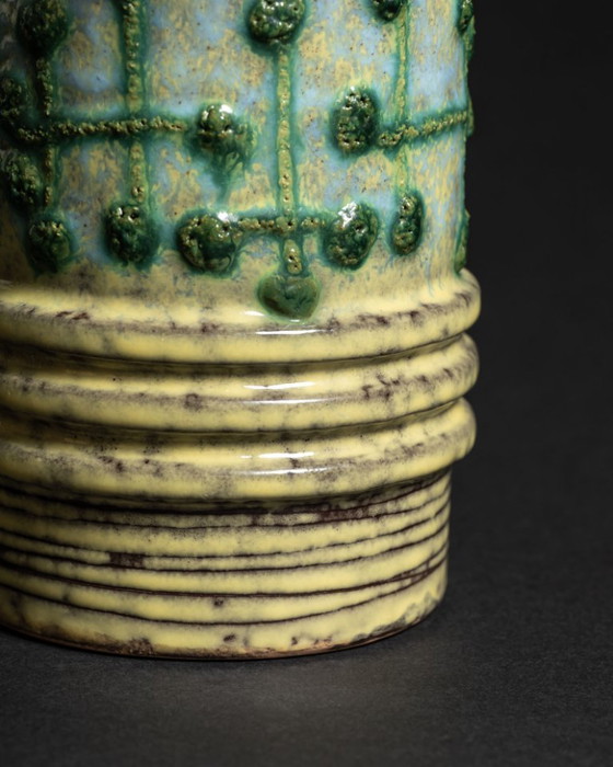 Image 1 of Ceramic Vase VEB Haldensleben East Germany GDR DDR 1960s–1970s EGP MCM Space-Age
