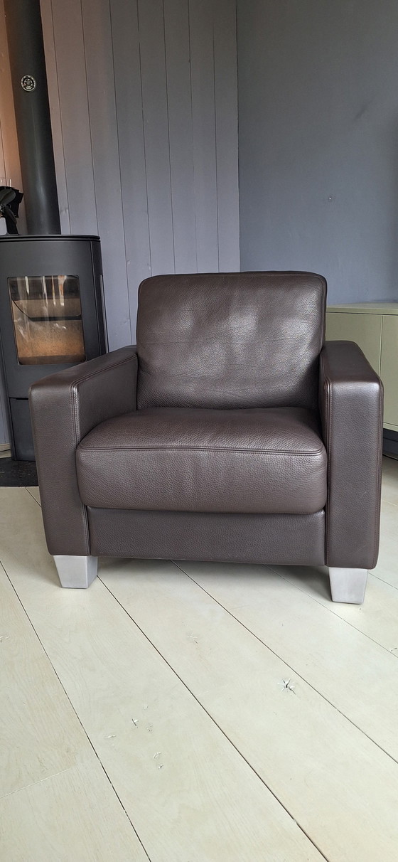 Image 1 of The De Sede Ds 17 Design armchair club WK Living in high-quality leather.
