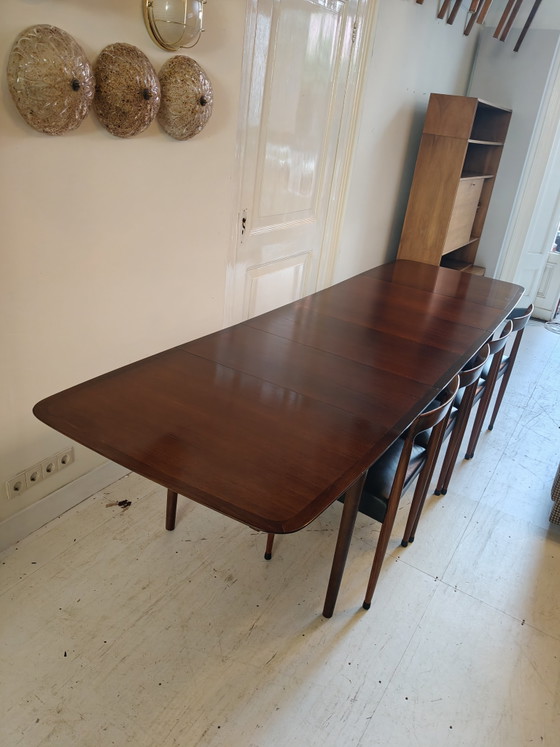 Tavolo da pranzo design vintage Lubke con 4 prolunghe – Tavoli da pranzo, Legno (photo 2 of 15)
