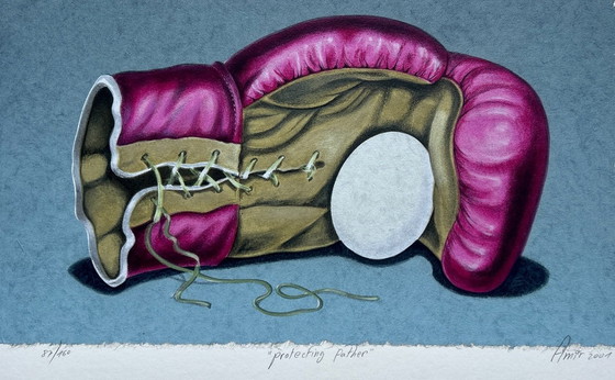 Image 1 of Screen print Sharon Amir - Protecting father