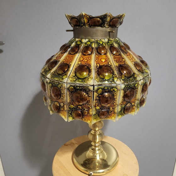 Image 1 of Table lamp by Felipe Derflingher, cloisonné glass, 1960