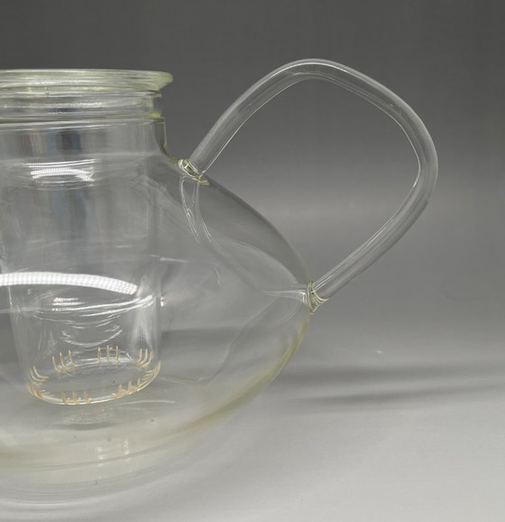 Image 1 of Heinrich Löffelhardt Bauhaus Set da tè – Teiera in vetro Jena 1,5 L + 6 tazze Schott Verran