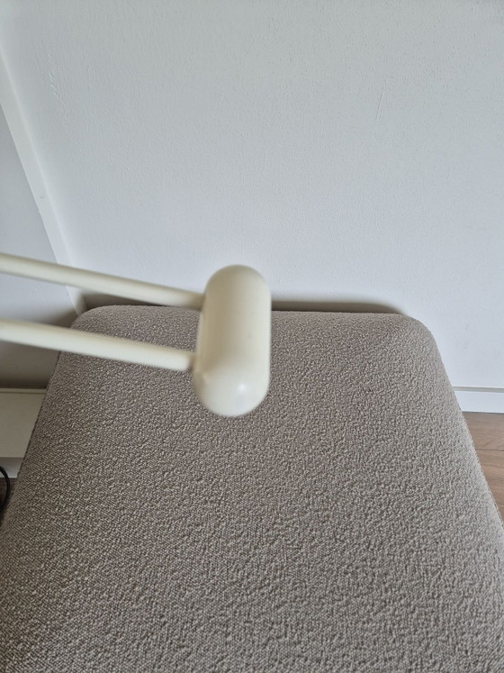 Vintage white metal Floor light Hustadt-Leuchten 80s – Hustadt Leuchten (photo 4 of 12)