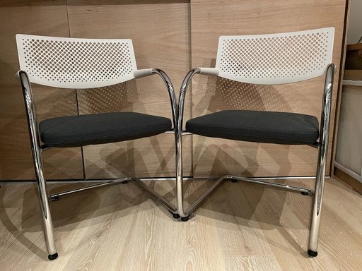 2x Vitra chair Visavis by Antonio Citterio