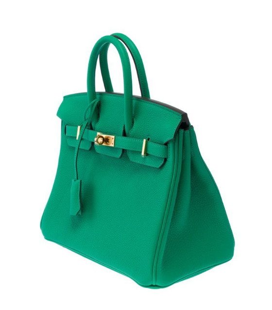 Image 1 of Sac HERMES Birkin 25 en Cuir Vert - 103385 Verkoopprijs