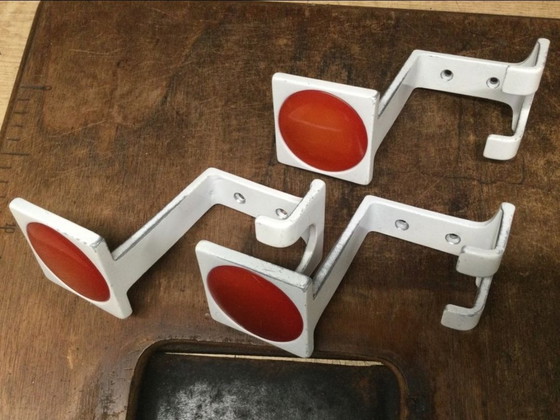 Image 1 of Vintage retro space age coat hooks