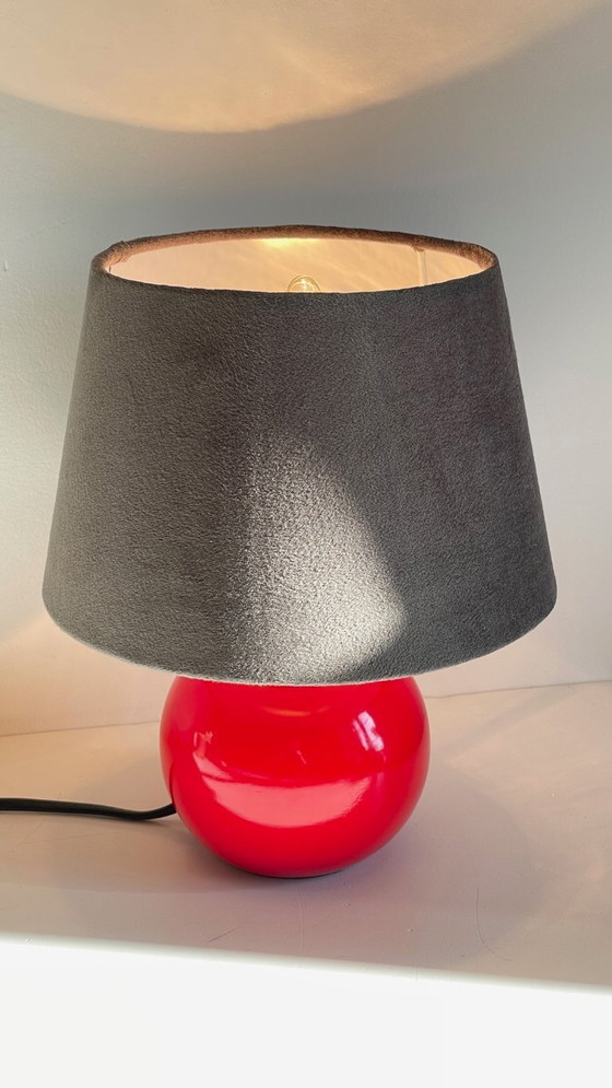 Image 1 of Lampada in ceramica rossa degli anni '80/'90