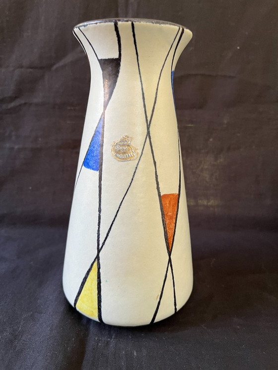 Rare Mid Century Modern Zeller Keramik 4pc Set Georg Schmider 1818 Decor Vases – zeller Georg Schmider (photo 20 of 25)