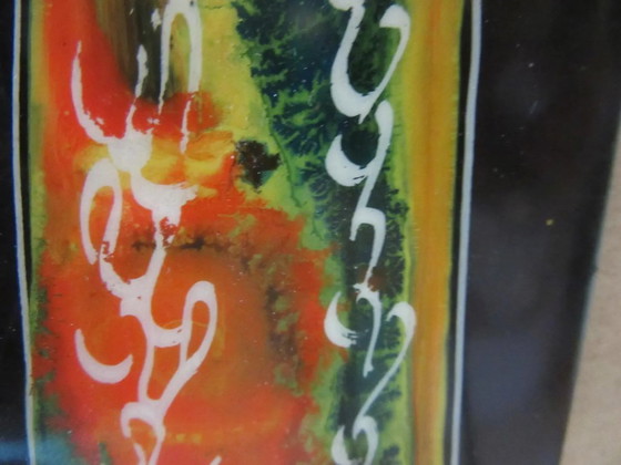Keramische wandplaat, Moeder en Kind, Mid-Century Modern, gesigneerd door kunstenaar Rein – Wanddecoratie (photo 4 of 7)