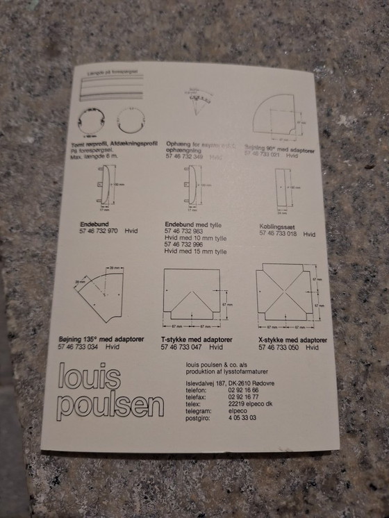Image 1 of ZELDZAAM: 2x Louis Poulsen "Langelinie" designlampen – NIEUW & VERZEGELD