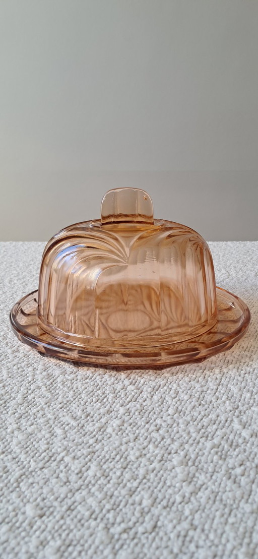 Campana per formaggio vintage stile Art Déco prodotta in Francia