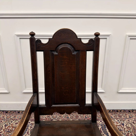Klassiek Engelse 17e-eeuwse Commode Stoel kopen?, Fauteuils (foto 5 van 9)