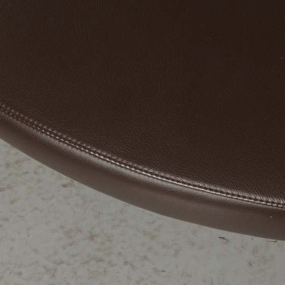 1x Kusch & Co Terminal Bank, Blauw/Bruin Leder – Bankjes, Leather, Metal (photo 4 of 5)