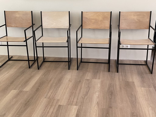 Albert Geertjes diseño holandés AG6 eetkamerstoelen