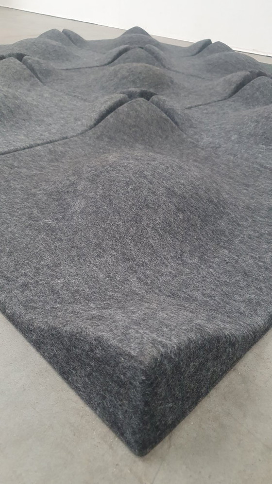 Image 1 of Offecct soundwave swell acoustic 3D design panels gray felt, modular