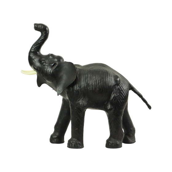 Image 1 of Elefante in pelle vintage di grandi dimensioni stile Omersa