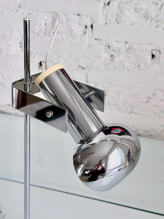 T395 Lampe Robert Sonneman – luci milano, Tischlampen, Chrom (photo 3 of 10)
