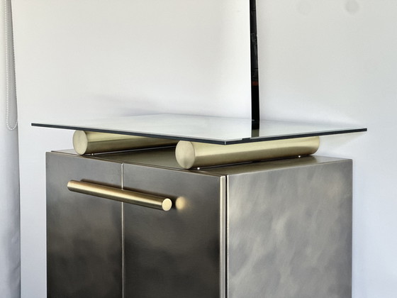 Image 1 of Mobile bar Belgochrom, acciaio inossidabile, anni '80