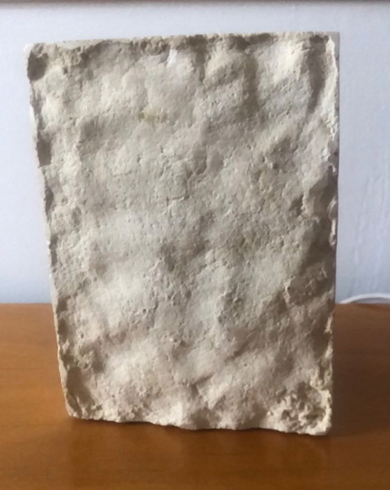 Brutalist Kinetic Art Table Lamp – Stone (photo 6 of 20)