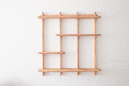 Van Landeghem - Stylish Solid Oak Wall Rack