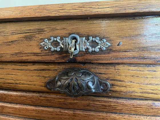 Image 1 of Armario con persianas enrollables, archivador, archivador, mueble de música, roble francés