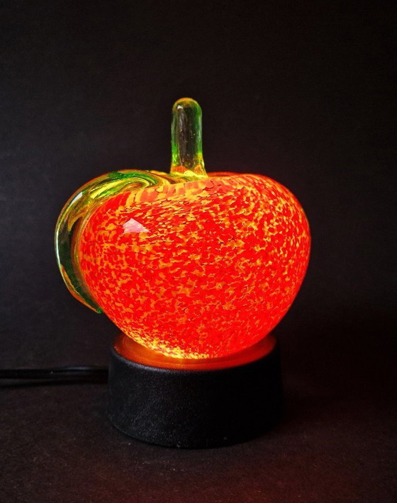 Image 1 of Johansfors Sweden - Solid "Astrakan" apple by Luigi Barbaro - Signed