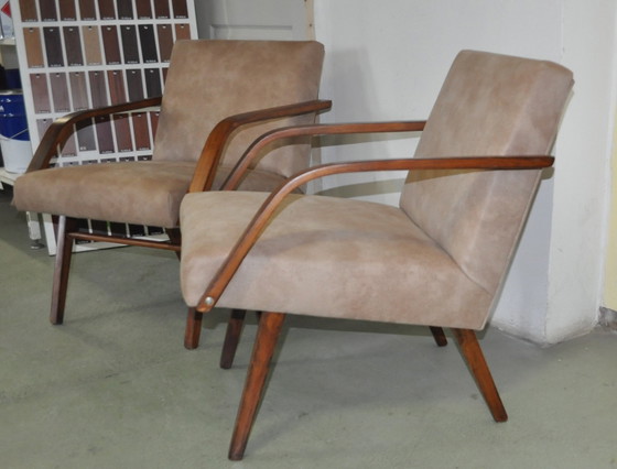 Set di Poltrone di Cesky Nabytek, anni '50 – Sedie e poltrone (photo 4 of 5)