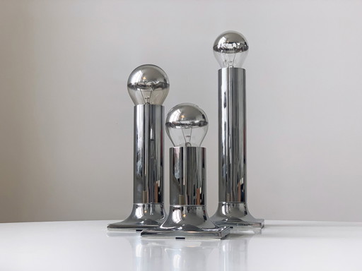 3 lampade da soffitto Tube di design Rolf Kruger