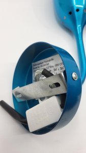 Image 1 of Tsé Tsé Aluminium Wandleuchten Blau, Frankreich (Satz von 2)