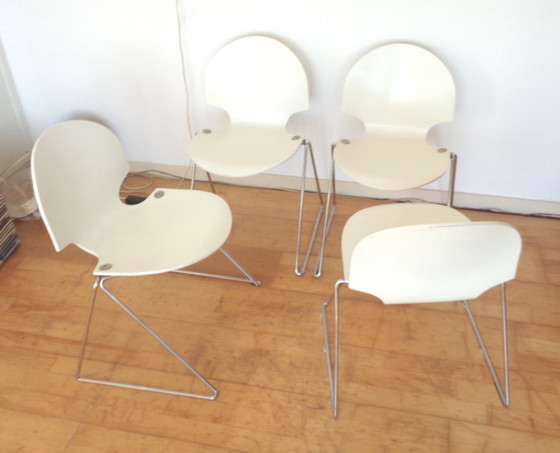 Image 1 of 4 Minsker dining chairs Fritz Hansen Denmark 1986