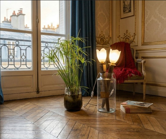 Image 1 of Table lamp or torch-style wall sconce