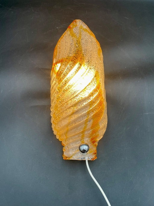 Sculptural Vintage - Attr Mazzega (Murano) - Artistic Glass & Amber Tones