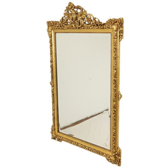 Image 1 of Antieke Franse Facetgeslepen Spiegel 163cm