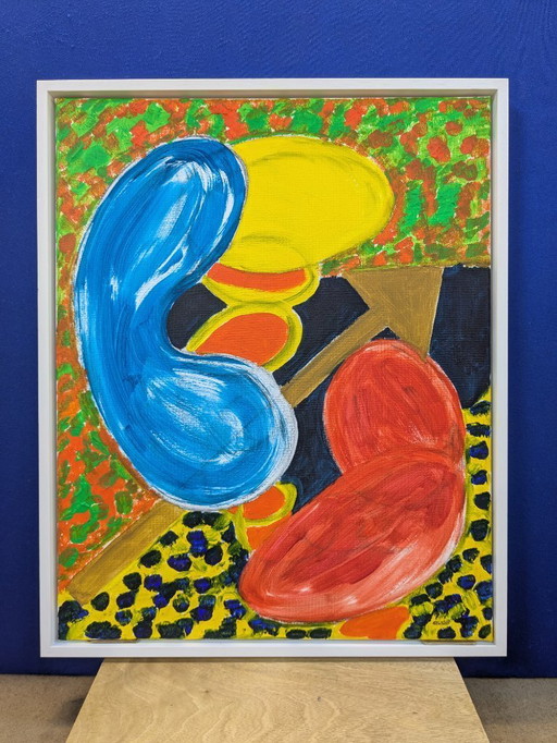 SOFT CELL ANIMAL PRINT INTERIOR ORIGINAL NIGEL WATERS AFTER HOWARD HODGKIN