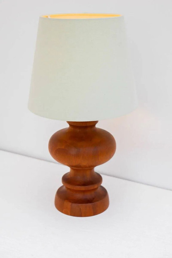 Image 1 of Mid-century modern Scandinavian oak table lamp from Möllers