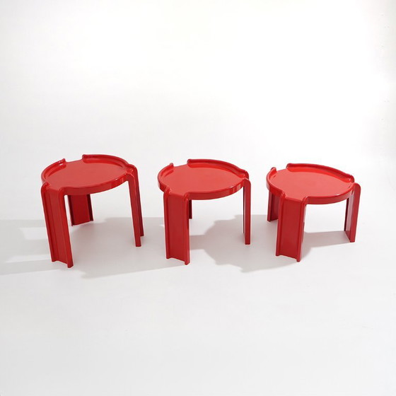 Image 1 of 3 coffee tables by Giotto Stoppino for Kartell, 1960s
