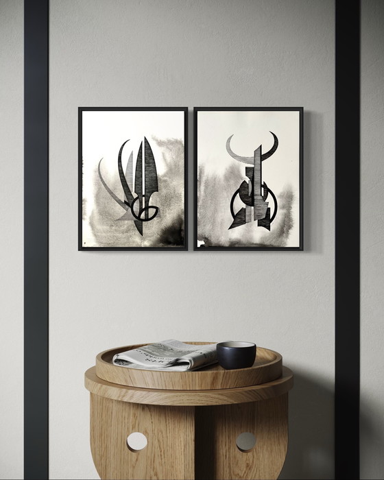 Image 1 of Eugene Eechaut (1928-2019) - Abstraktes Diptychon, 1974