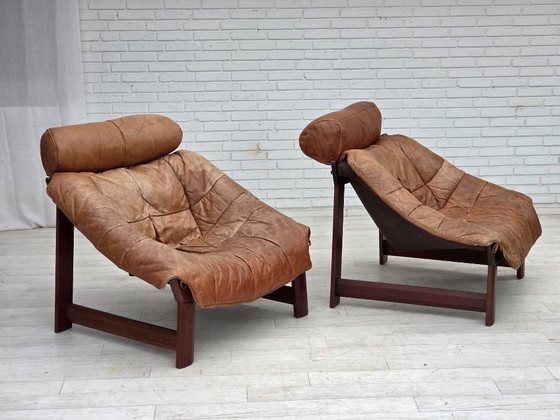 Image 1 of Anni '70, design norvegese di Jan Erik Lindgren, modello di poltrona "Amazon".