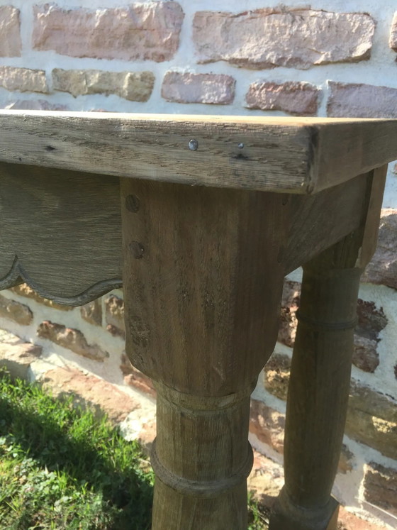 Rustikale Konsole aus Eiche und Kiefer – Konsolen, Rustic (photo 4 of 10)