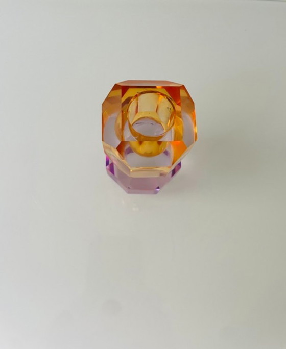 Image 1 of Candeliere moderno in vetro sfaccettato