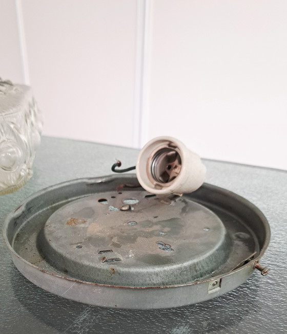 Image 1 of Personal de montaje empotrado de vidrio con burbujas de hielo