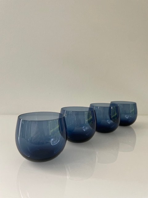 Image 1 of Set of 4 Vintage Design Cocktail Glasses - "Marja" Series by Nuutajärvi Finland, 1970s