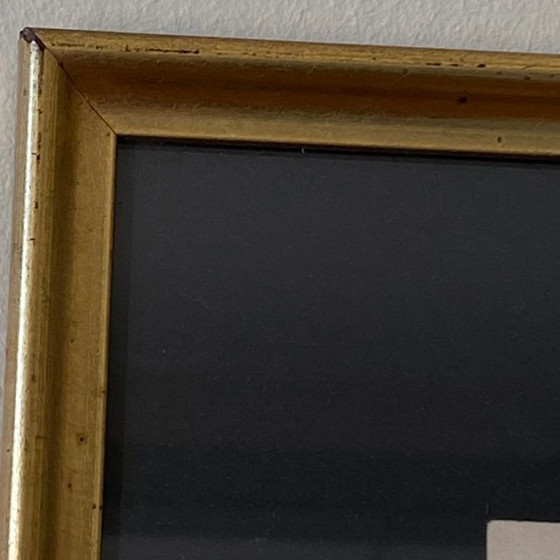 Image 1 of Tableau ancien Iris lithographie fleur 