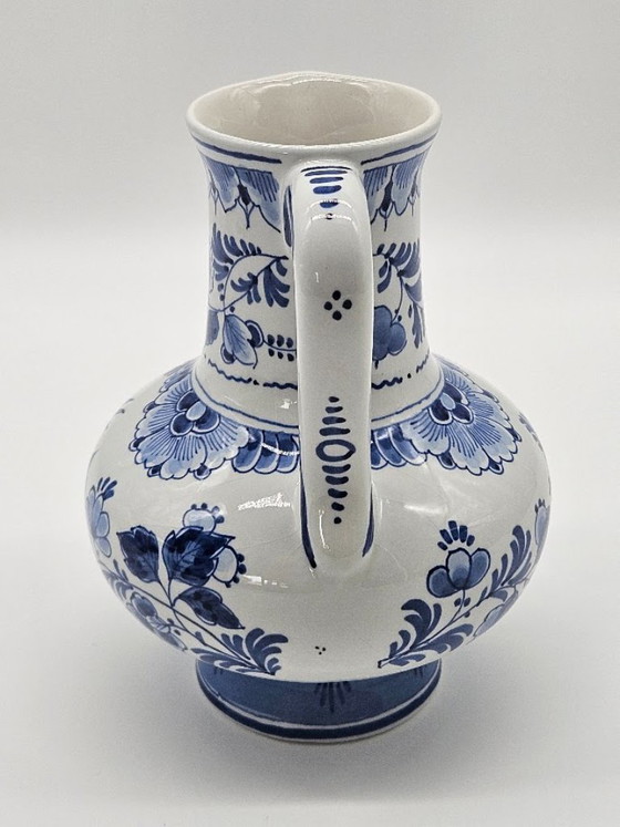 🏺 Original Royal Delft Handbemalter Henkelkrug 1980 – De Porceleyne Fles (Modell 594, Künstlerin DZE) – Vasen (photo 4 of 6)