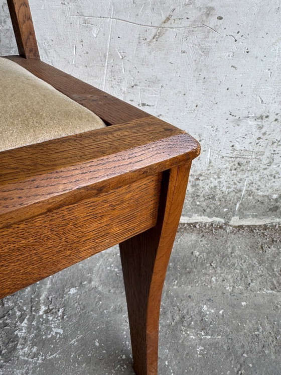 Image 1 of Satz von 6 Amsterdam School Art Deco Esszimmerstühlen