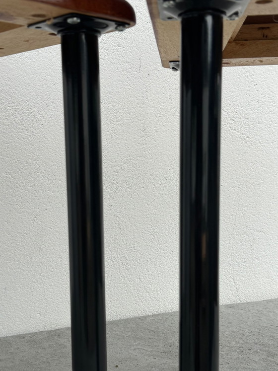 Coppia di Tavolini Vintage in Rovere – Metal, Wood (photo 6 of 9)