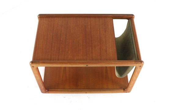 Image 1 of Vildbjerg mobelfabrik trolley with magazine holder, vintage Danish design