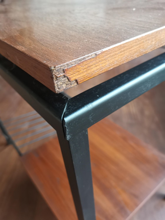 Image 1 of Vintage Wood and Metal Console